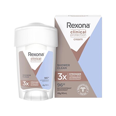 Rexona Clinical Protection Shower Clean Antiperspirant Stick Deodorant 48 gr