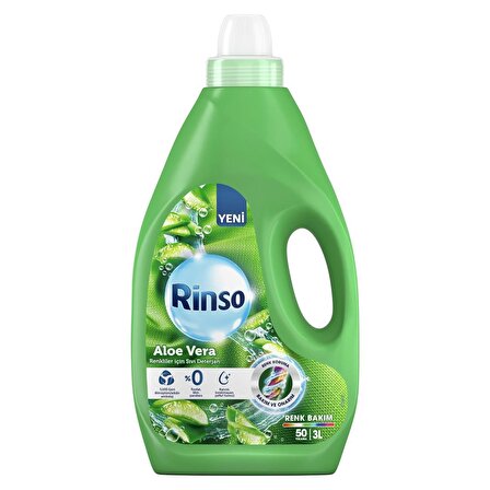 Rinso Renk Koruma & Leke Karşıtı Renkliler için Sıvı Deterjan 50 Yıkama 3 lt