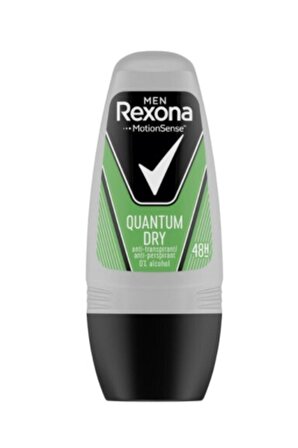Rexona Quantum Dry Antiperspirant Ter Önleyici Leke Yapmayan Erkek Roll-On Deodorant 50 ml