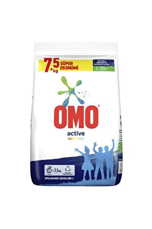Omo Active Fresh Renkliler İçin Toz Çamaşır Deterjanı 7.5 kg 50 Yıkama