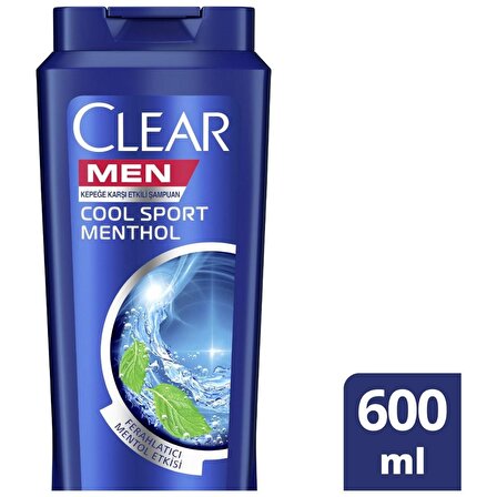 Clear Tüm Saçlar İçin Kepek Önleyici Mentollü Şampuan 600 ml