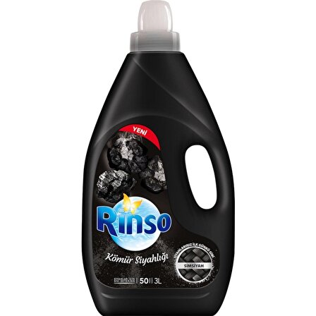 Rinso Siyahlar İçin Sıvı Deterjan 3 lt 50 Yıkama 
