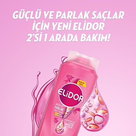 Elidor Güçlü ve Parlak Şampuan 2si1 Arada 650 ml