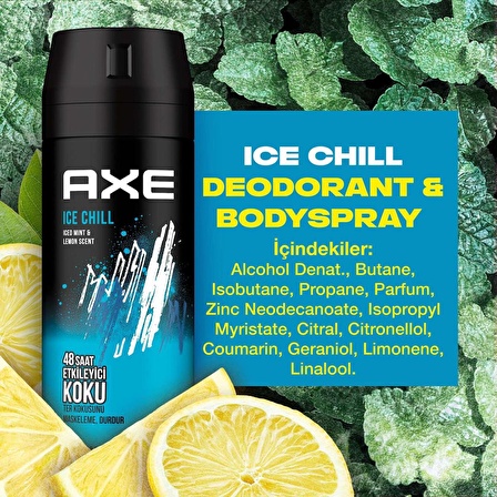 Axe Men Deodorant Ice Chill 150 ML - 2'li Avantaj Paketi