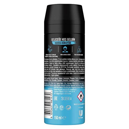 Axe Men Deodorant Ice Chill 150 ML - 6'lı Avantaj Paketi