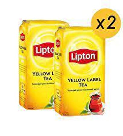 Lipton Yellow Label Organik Dökme Siyah Çay 2x1000 gr 