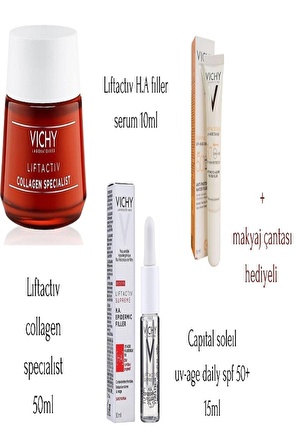 VICHY Liftactiv Collagen Specialist 50ml+Supreme H.A. Filler serum 10ml+Capital soleil spf+50 15ml 8690657243145