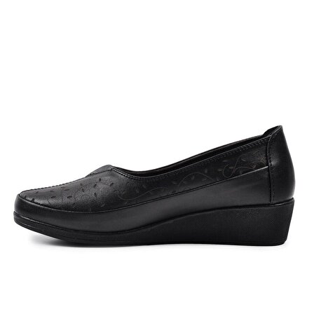 Legend Siyah Topuk Jel Destekli Kadın Ayakkabı
