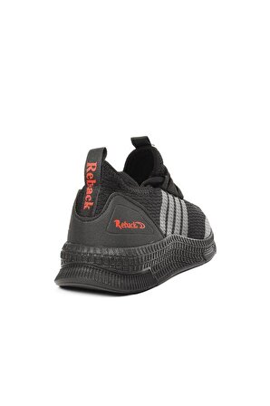 Reback Siyah Siyah Fileli Yazlık Kadın Spor Ayakkabı