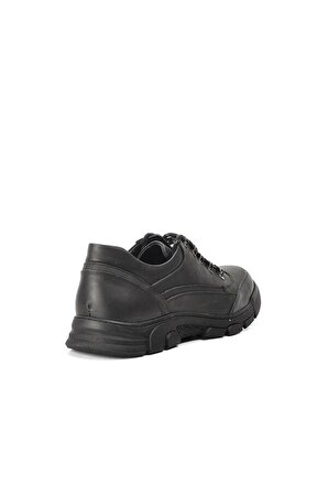 Tardelli Siyah Büyük Numara Hakiki Deri Erkek Outdoor Ayakkabı
