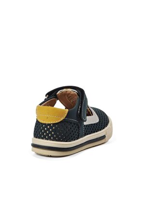 Ayakmod Lacivert Nubuk Sarı Krem Erkek Çocuk Günlük Ayakkabı