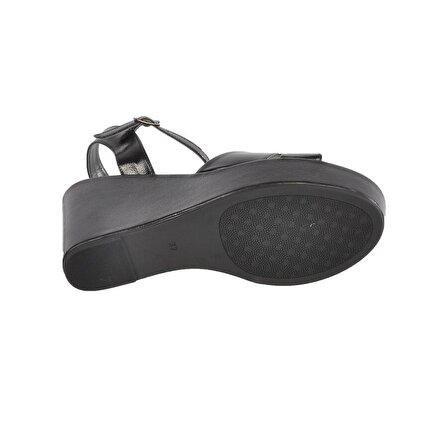 Esstii Siyah K.Rugan Kadın Topuklu Ayakkabı