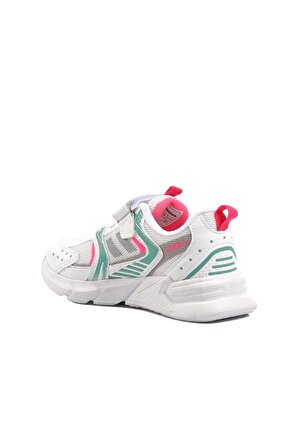 Aspor Beyaz Su Yeşili Cırtlı Çocuk Spor Ayakkabı