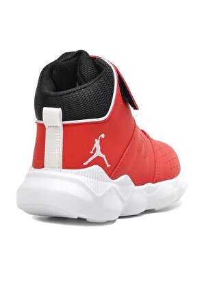 Aspor Kırmızı Cırt Cırtlı Çocuk Basketbol Ayakkabısı