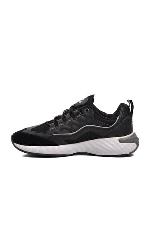 Aspor Siyah Beyaz Bağcıklı Erkek Spor Ayakkabı