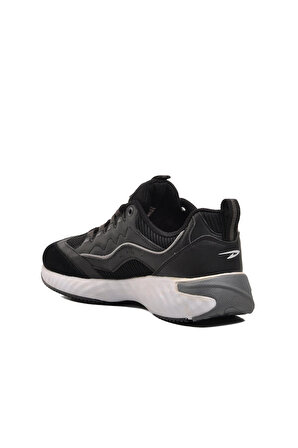 Aspor Siyah Beyaz Bağcıklı Erkek Spor Ayakkabı