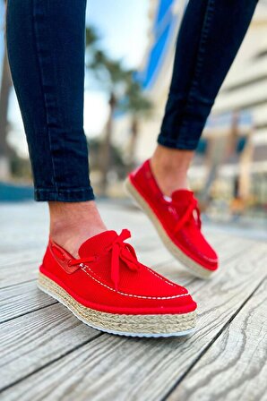 Pabucmarketi Erkek Günlük Ayakkabı Kırmızı