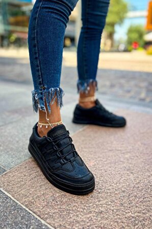 Pabucmarketi Kadın Spor Ayakkabı Siyah