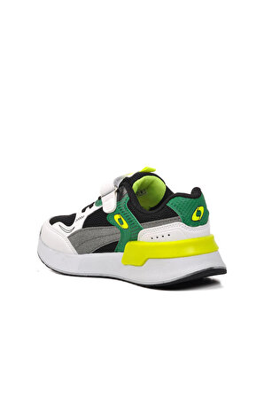 Aspor Beyaz Yeşil Sarı Erkek Çocuk (Unisex) Spor Ayakkabı