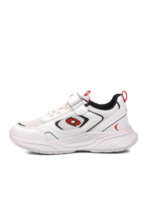 Aspor Beyaz Kırmızı Erkek Çocuk (Unisex) Spor Ayakkabı