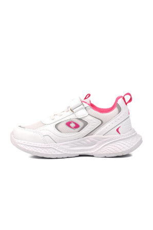 Aspor Beyaz Fuşya Kız Çocuk Spor Ayakkabı