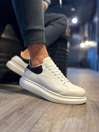 Pabucmarketi Erkek Yüksek Taban Günlük Ayakkabı Beyaz