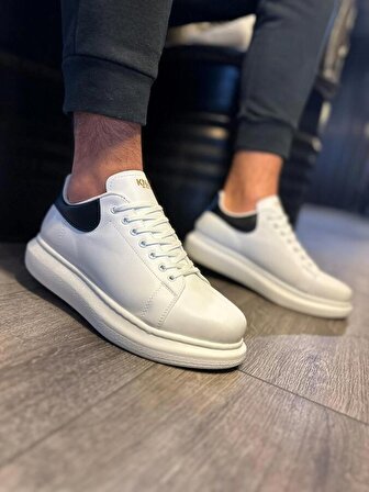 Pabucmarketi Erkek Yüksek Taban Günlük Ayakkabı Beyaz