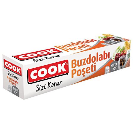 Cook 24x38 cm Orta Boy Buzdolabı Poşeti