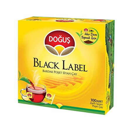 Doğuş Black Label Bardak Poşet Siyah Çay 100'lü 