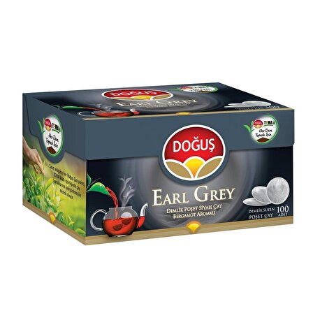 Doğuş Earl Grey Bergamot Demlik Poşet Siyah Çay 3.2 gr 100'lü 