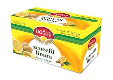 Doğuş Zencefil - Limon Bardak Poşet Yeşil Çay 20'li 