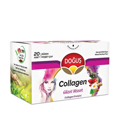 Doğuş 3'lü Deneme Paketi Collagen - Detox - Energy Bardak Poşet Çay 3 Adet 20'li