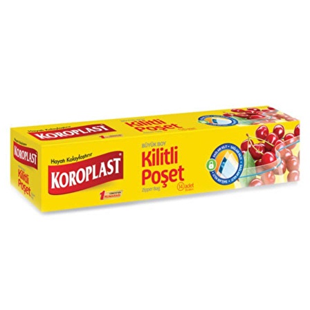 KOROPLAST KİLİTLİ POŞET BÜYÜK BOY 26*28  