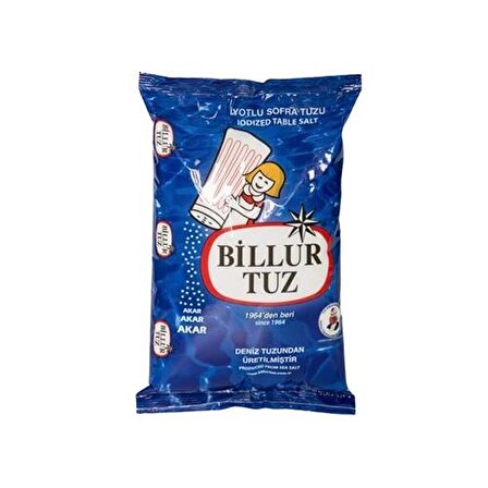 BİLLUR İYOTLU TUZ 3000GR(130918)