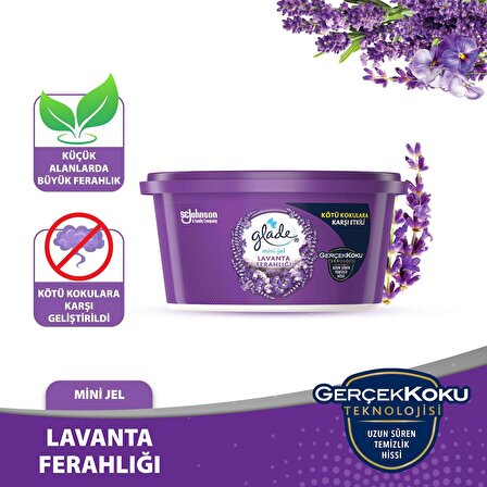 Mini Jel Oda Kokusu, Lavanta Ferahlığı, 70 g