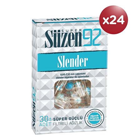 Süper Süzen92 Ağızlık Slender 30'lu Display Box