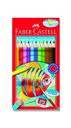 Faber-Castell Karton Kutu Aquarell Boya Kalemi 12 Renk