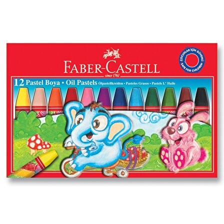 Faber Castell Pastel Boya Karton Kutu 12 Renk 125312