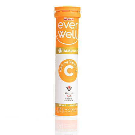 Ülker Everwell Vitamin C Efervesan Tablet 15 Adet