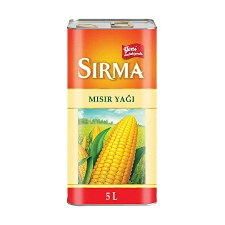 Sırma Mısırözü Yağı 5 Lt. Teneke (4'lü)