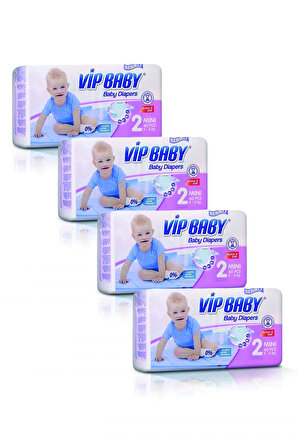 Bebiko Vip Baby 2 Numara Mini 4x40'lı Cırtlı Bez