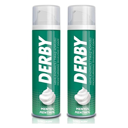 Derby Tıraş Köpüğü Mentol 200ml x 2 Adet