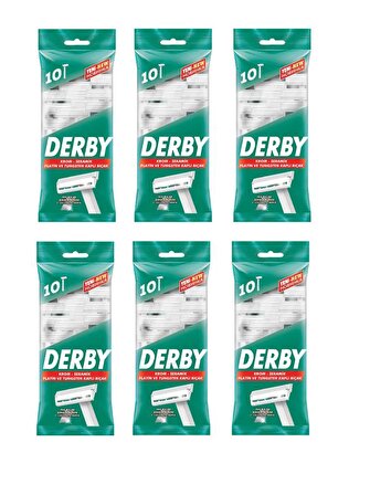 Derby Kullan-at Tıraş Bıçağı 10'lu Paket X 6 Paket
