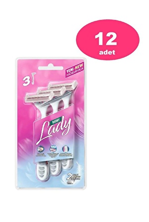 Derby Lady 2 Platinum 3'lü Blister X 12 Adet