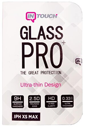 intouch Glass Pro+ iphone XS Max 9H Ekran Koruyucu