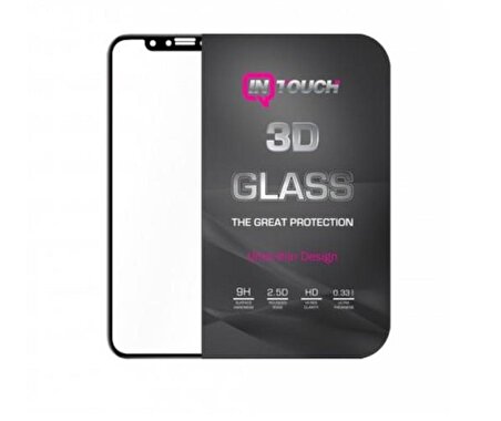 Intouch 3D Glass Siyah Samsung A10 Ekran Koruyucu 