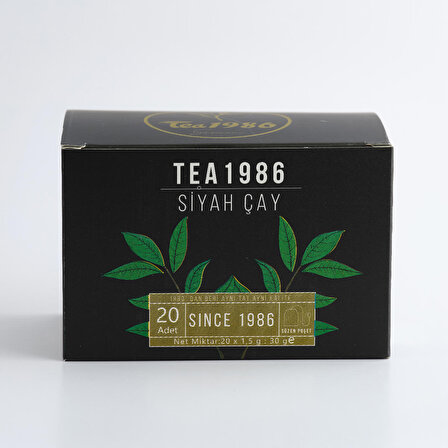 TEA1986 Siyah Çay Fincan Poşet 30Gr
