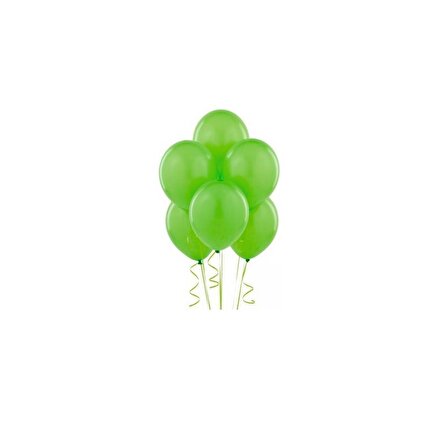 Balon Tek Renk 12" 100lü Açık Yeşil Ak Balon