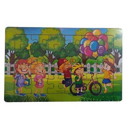 Ahşap Puzzle 24 Parça 20*30 cm Balonlar