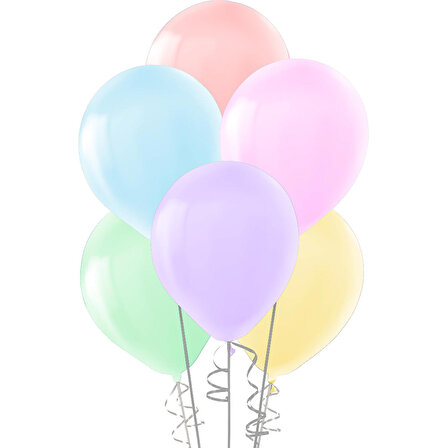 Balon Makaron Karışık 12" 10lu